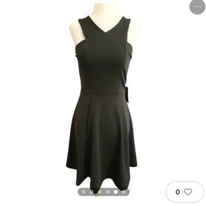Express halter black scuba dress size medium